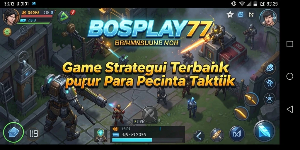 Screenshot gameplay BOSPLAY77 menampilkan pengalaman strategi yang mendebarkan.