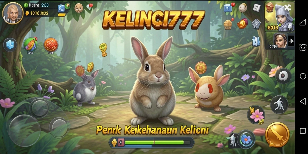 Tampilan gameplay KELINCI777 yang seru dan menantang di Tower Defense.