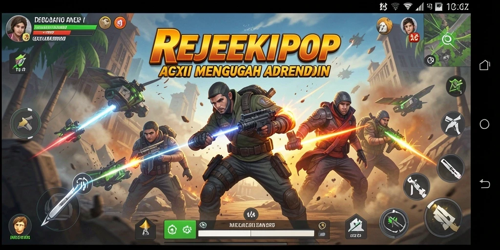 Screenshot gameplay REJEKIPOP yang menampilkan aksi mendebarkan.