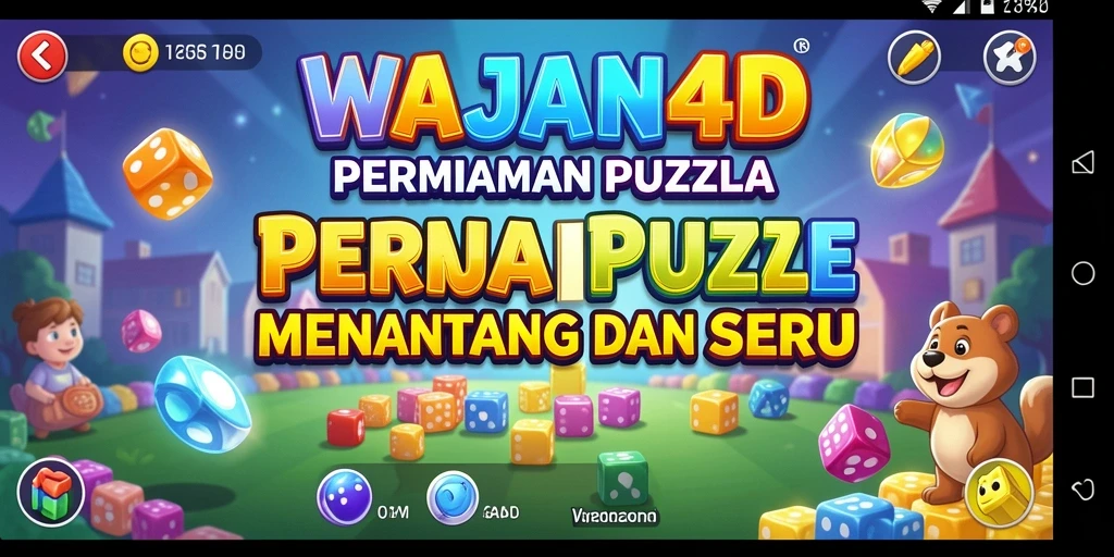 Screenshot menampilkan serunya gameplay WAJAN4D dalam menyelesaikan teka-teki.
